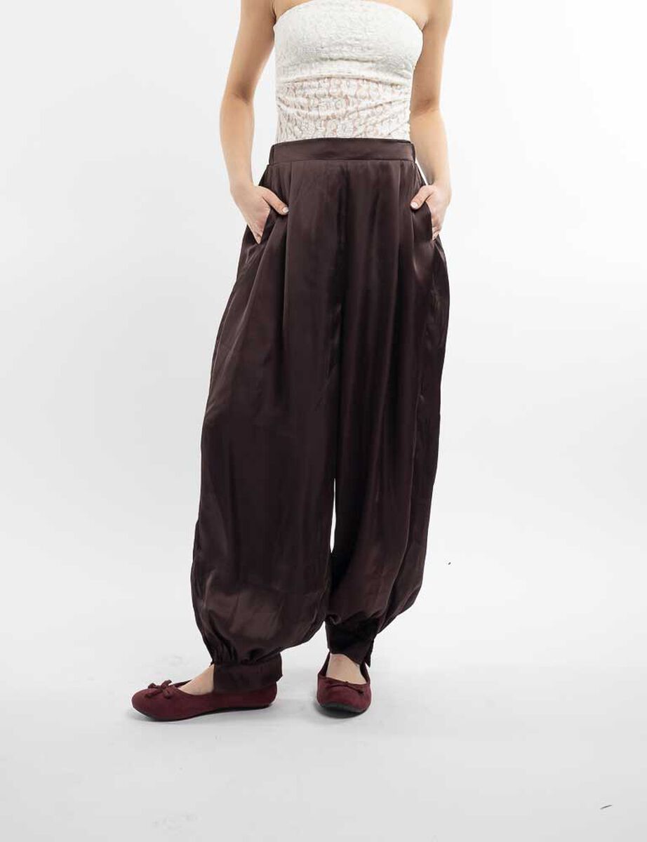 Pantal&oacute;n Harem Satinado Mujer Icono