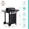 Parrilla Eléctrica American Grill 2 Quemadores Manhattan Black
