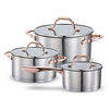 Batería de Cocina Acero Inoxidable Wens 6 Piezas
