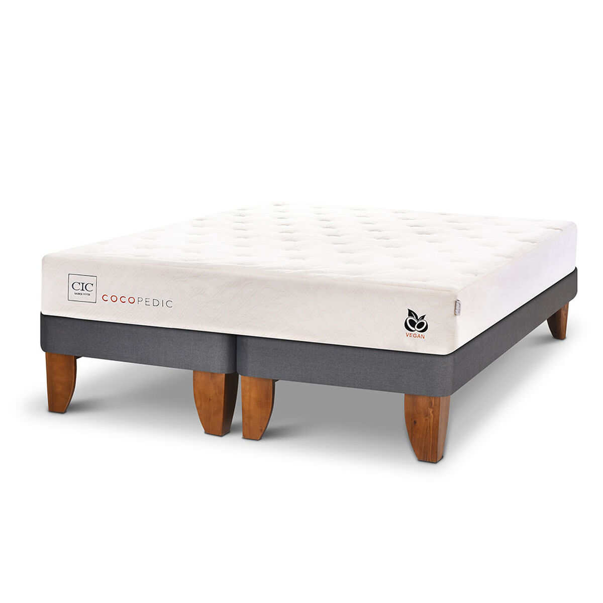 Cama Europea CIC Base Dividida 2 Plazas Cocopedic