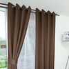 Combo Cortinas Doral Rustico 220 x 140 cm Café