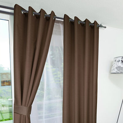 Imagen 2 del producto Combo Cortinas Doral Rustico 220 x 140 cm Café