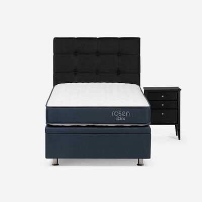 Boxet Rosen 1,5 Plazas UpLine + Respaldo + Velador