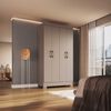 Clóset Vekkahome Roma 4 Puertas 1 Cajón Beige