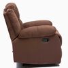 Juego de Living Reclinable Daniels Sof&aacute; 3 Cuerpos + 2 Bergers Martell Caf&eacute;