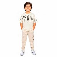 Pantalón Buzo Niño Chess Arena, Negro