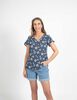 Blusa Cuello V Manga Corta Mujer Portman Club