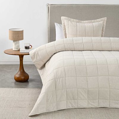 Imagen 1 del producto Quilt Cannon 1.5 Plazas Block Beige