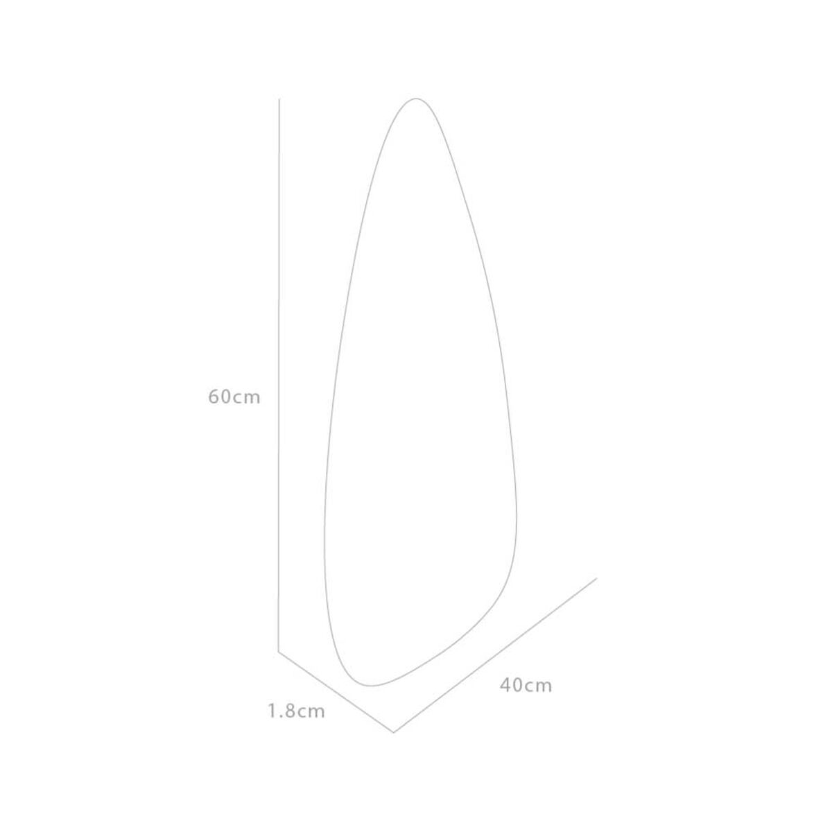 Espejo Tuhome Carly Irregular 60x40cm
