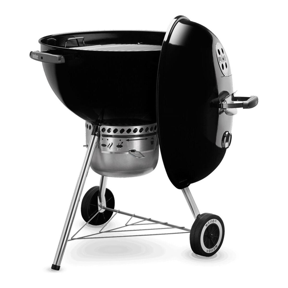 Parrilla a Carb&oacute;n Kettlepre Original 22  Weber Acero Esmaltado Negro