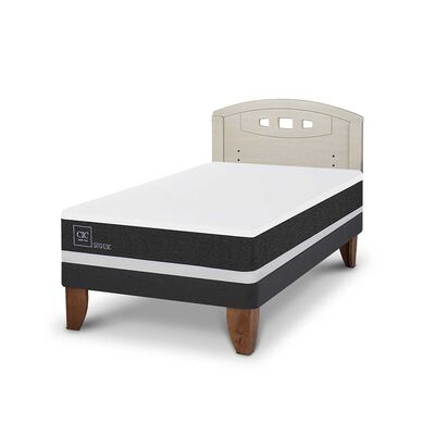 Imagen 2 del producto Cama Europea CIC 1,5 Plazas Ortopedic + Respaldo Gales Alpino