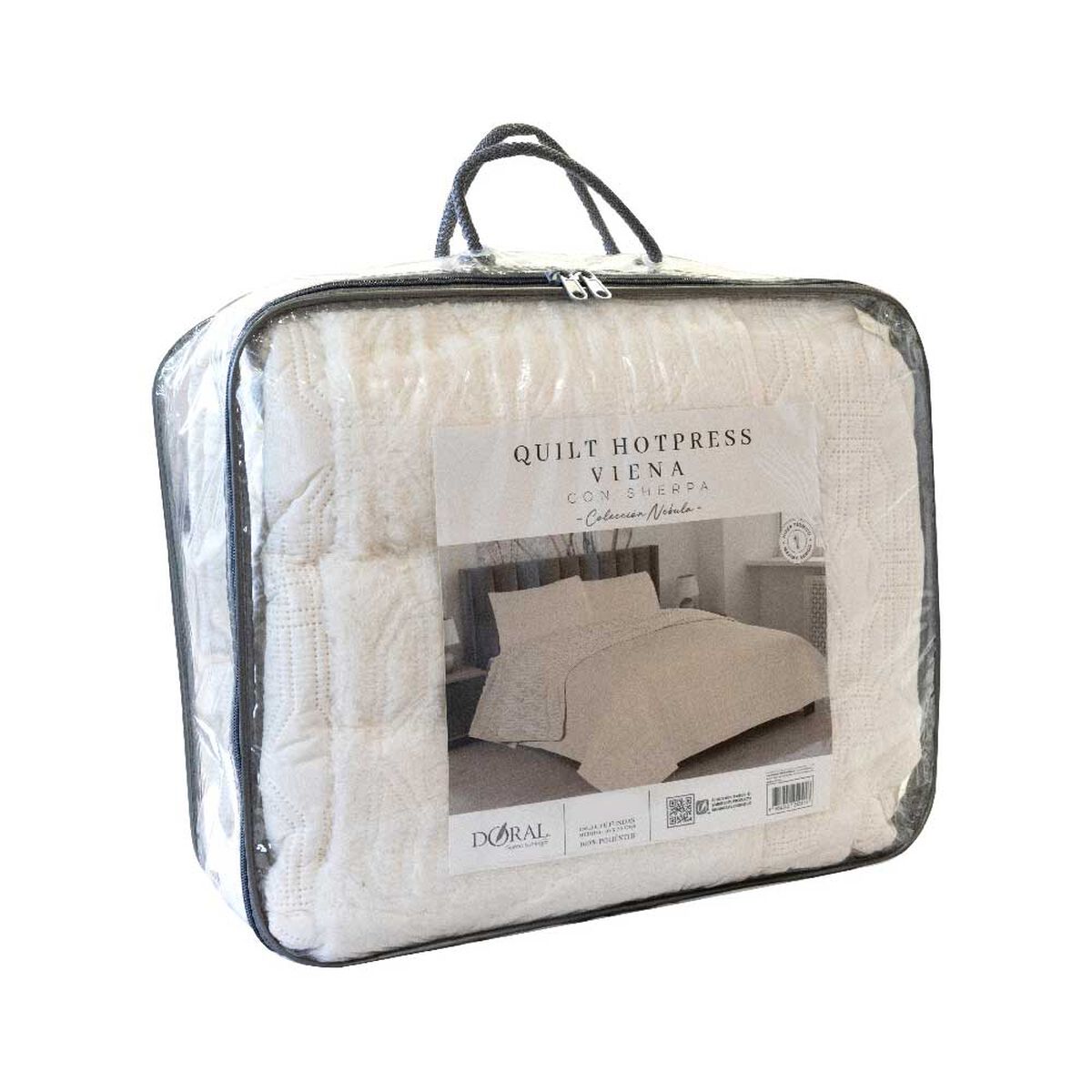 Quilt Doral 2 Plazas Viena Liso Blanco