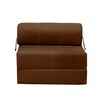 Sof&aacute; Cama Latam Home Velvet Siena 1 Cuerpo Chocolate
