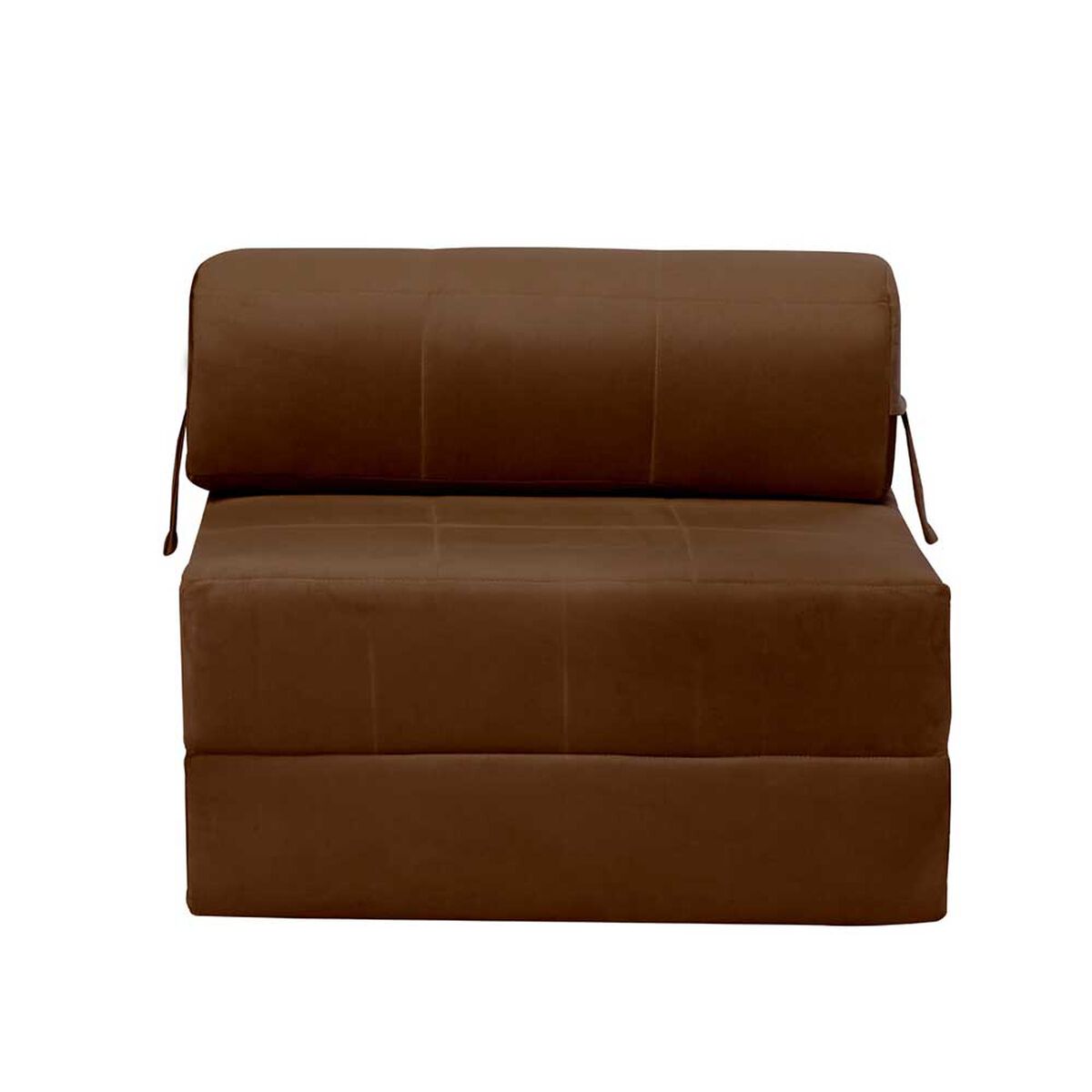 Sof&aacute; Cama Latam Home Velvet Siena 1 Cuerpo Chocolate
