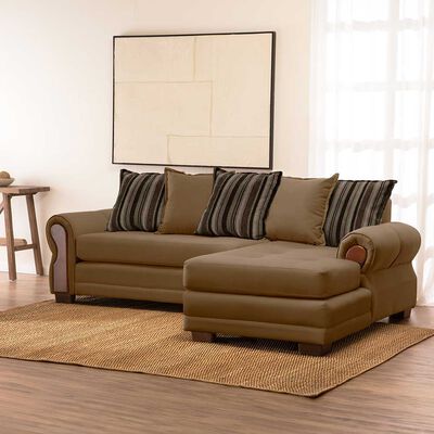 LIVING FACTORY Sofá Seccional Living Factory Arizona 4 Cuerpos Beige