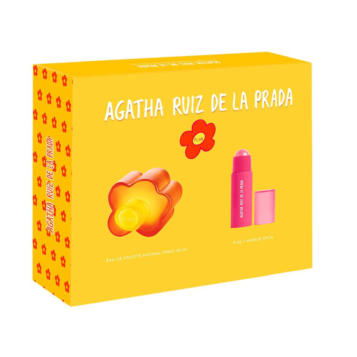 Set Perfume Agatha Ruiz de la Prada Mujer Lip & Cheek Stick + Flor Eau de Toilette 50 ml