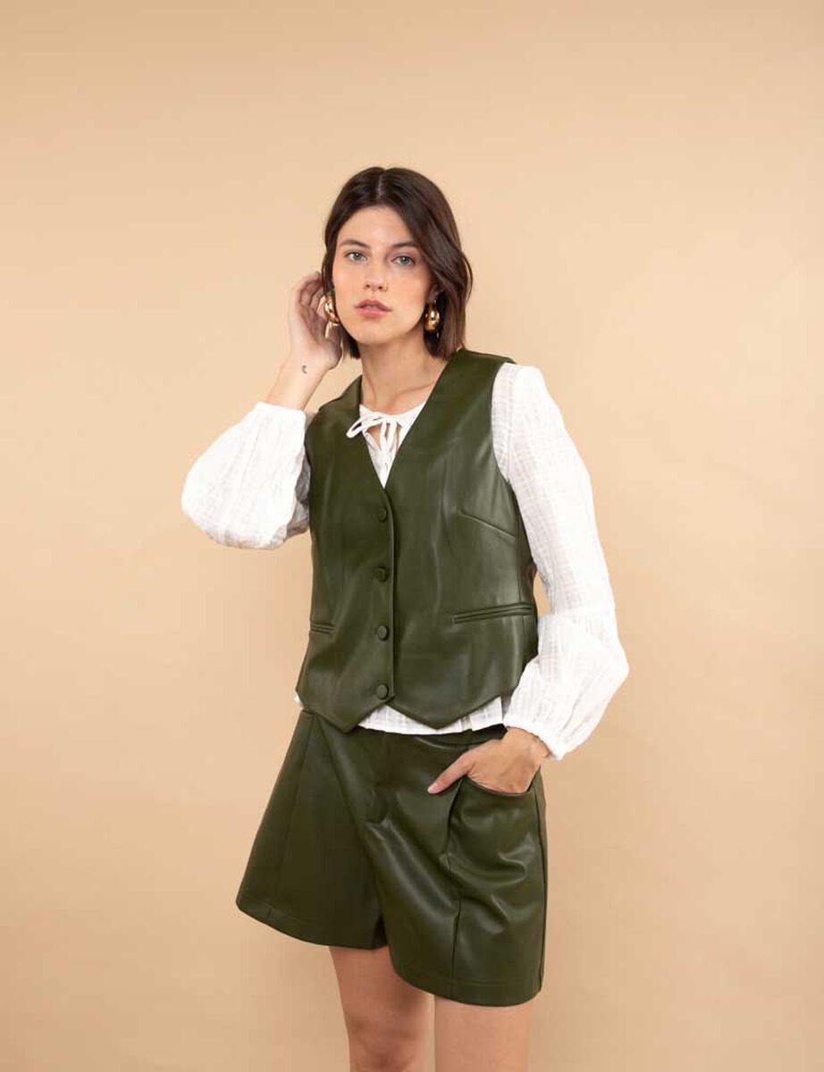 Blazer Gillete Ecocuero Mujer Zibel