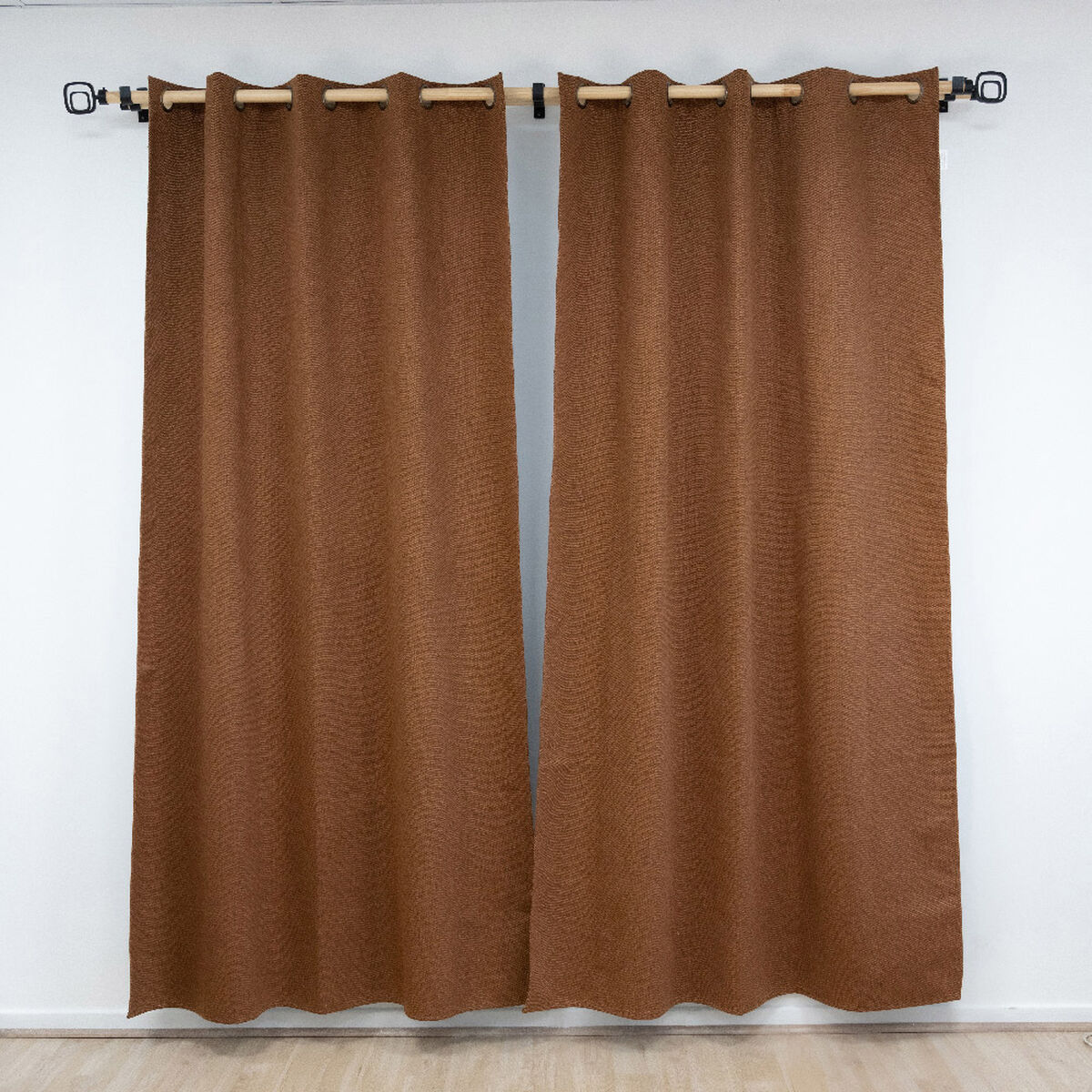 Juego de Cortina Blackout Doral Varsovia 140x220 cm Caf&eacute;