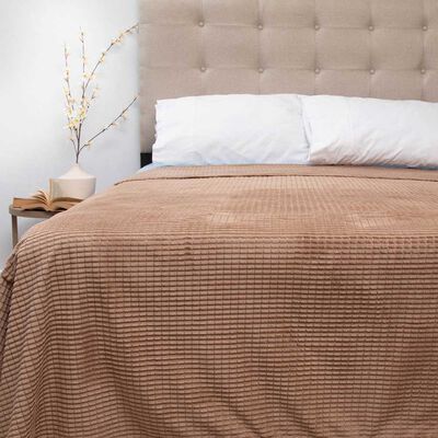 Imagen 2 del producto Frazada Poliéster Doral King Deluxe Café