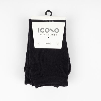 Pack 3 Calcetines Largo Mujer Icono
