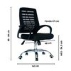 Silla de Escritorio Arthome Barcelona Negra