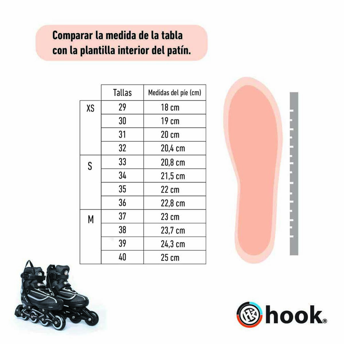 Patines en Línea Hook Fitness Pro