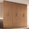 Closet Vekkahome Americano 6 Puertas 2 Cajones Caf&eacute;