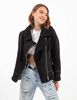 Chaqueta Aviadora de Gamuza Suede y Chiporro Mujer Fiorucci
