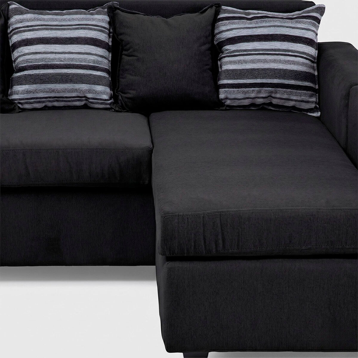 Seccional Muebles MPR Jazm&iacute;n 4 Cuerpos Negro