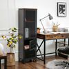 Biblioteca Fm Furniture Vintage Metalwood Collection Marrón Rústico Negro