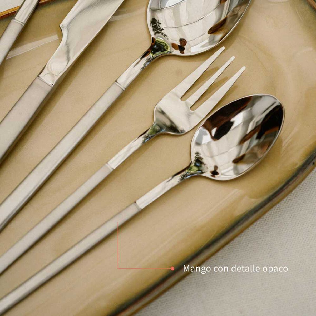 Set de Cuchillería Simplit Puglia 30 Piezas Blanco