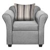 Juego de Living Innovamuebles Ducal Sofá 3 Cuerpos + Dos Sillones 1 Cuerpo Gris Claro