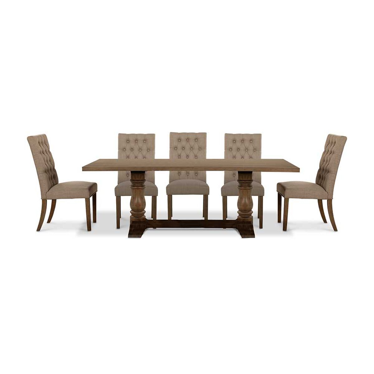 Juego de Comedor CIC Seattle 8 Sillas Walnut