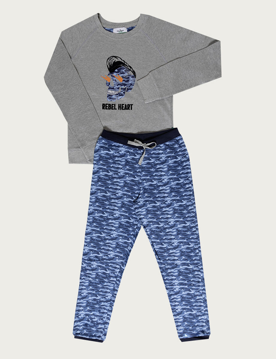 Pijama de Algodón Largo Niño Palmers Abc