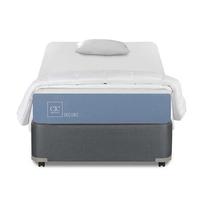Cama Americana CIC 1 Plaza Excellence + Almohada + Plumón