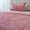 Cubrecama Doral 1,5 Plazas Jacquard Liso Rosa