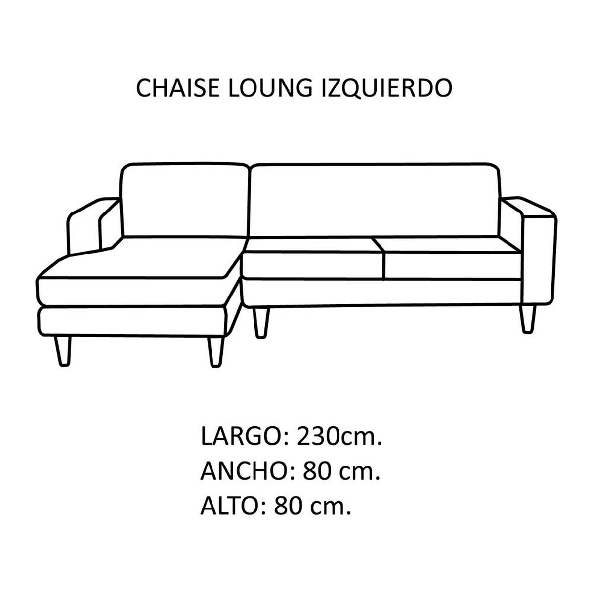 Sof&aacute; Seccional Izquierdo Latam Home Salermo Tela Velvet 3 Cuerpos Chocolate
