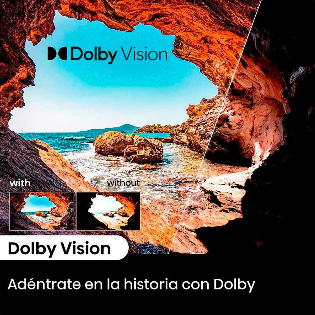 Smart TV LED 55" Hisense 4K UHD VIDAA 55A6N