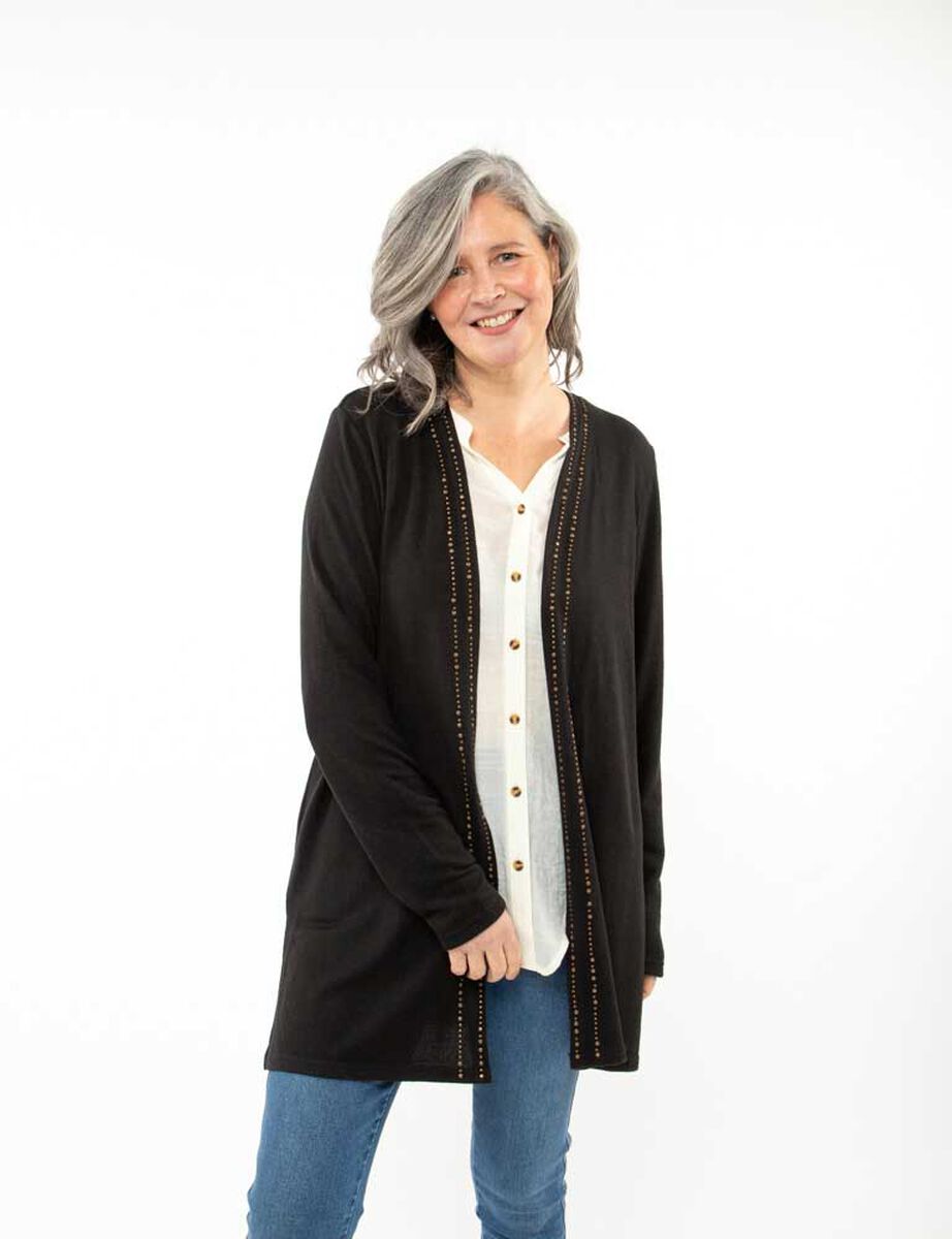 C&aacute;rdigan Apliques Mujer Portman Club