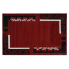 Alfombra Frize Carved D5 80X120 Cm Rojo
