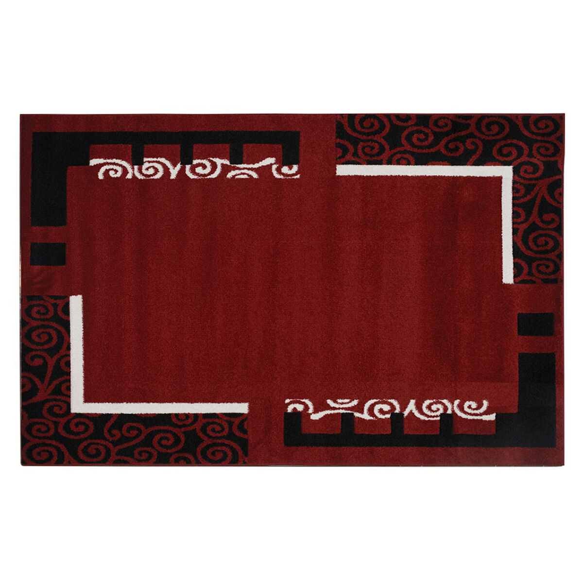 Alfombra Frize Carved D5 80X120 Cm Rojo