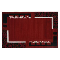 Alfombra Frize Carved D5 80X120 Cm Rojo