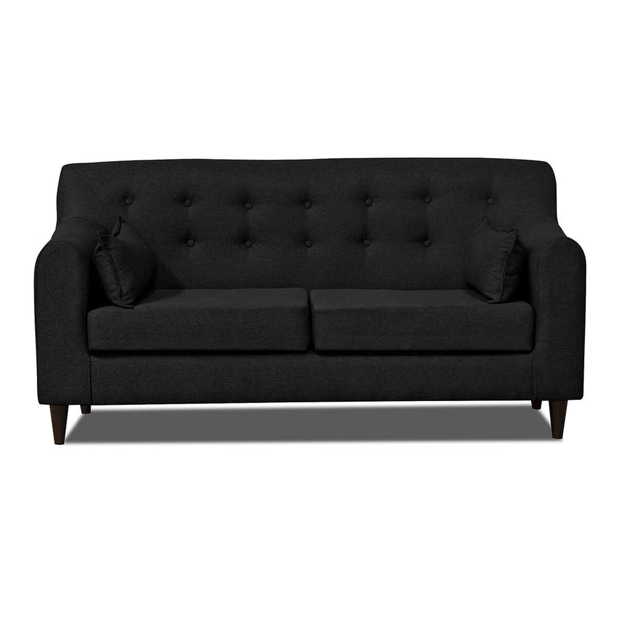 Sofá Innovamuebles Dali Tela 3 Cuerpos Negro