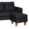 Sofá Seccional Intercambiable Latam Home Venecia 3 Cuerpos Negro