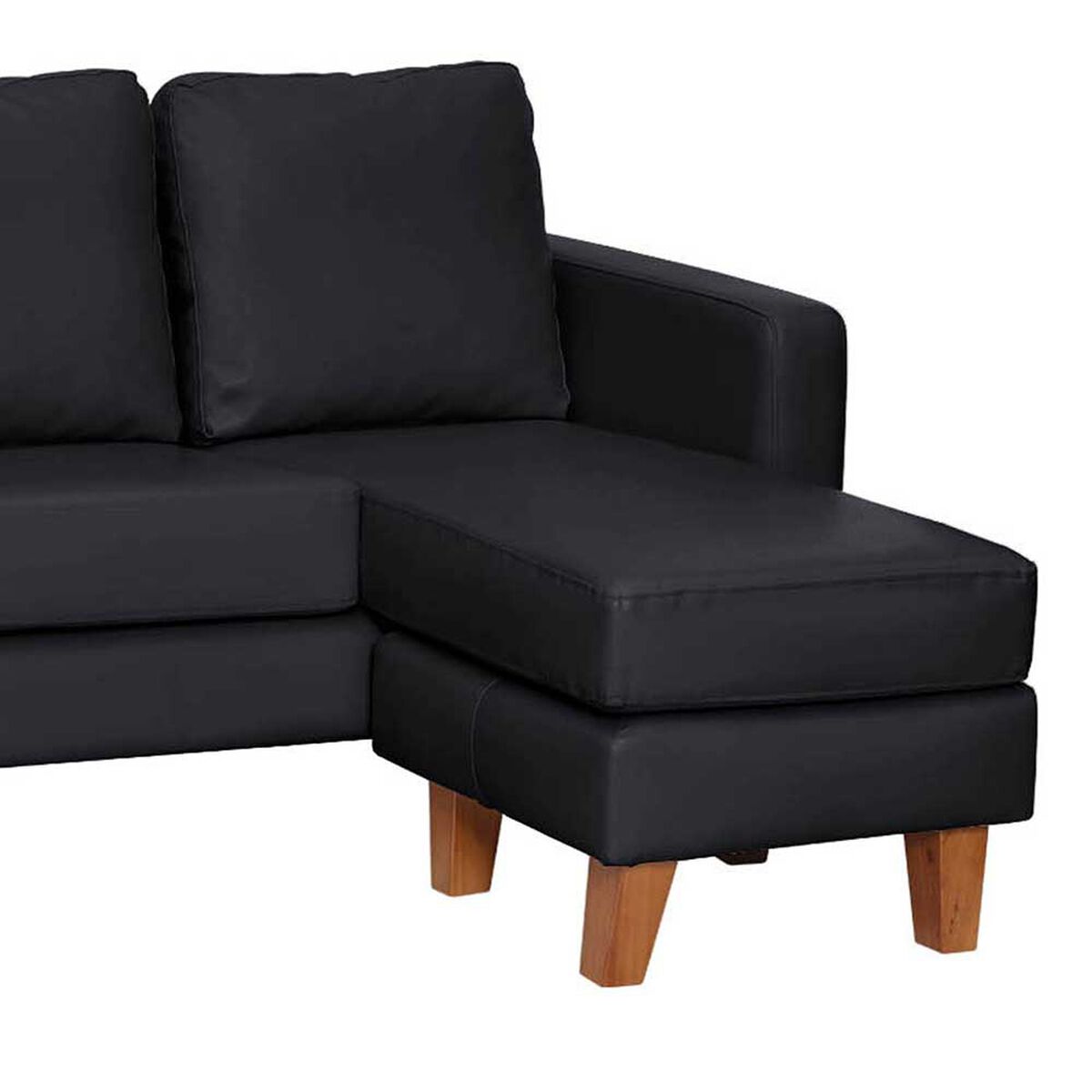 Sofá Seccional Intercambiable Latam Home Venecia 3 Cuerpos Negro