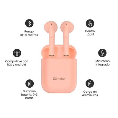 Imagen 2 del producto Audífonos Bluetooth In Ear Lhotse RM12 Rosados