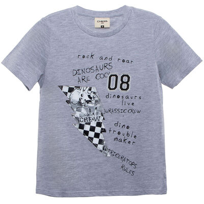 Imagen 1 del producto Polera Manga Corta Niño Chess Gris