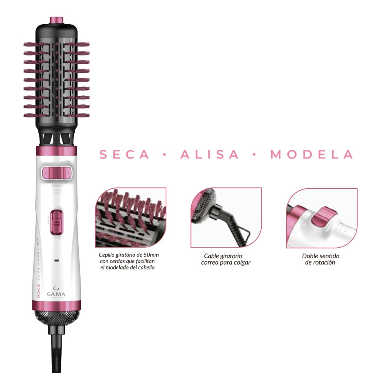 Cepillo Modelador Rotatorio Gama New 2300