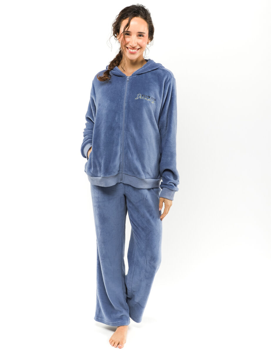 Pijama de Polar Mujer Portman Club