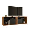 Rack TV Home Mobili Casen Hasta 70" Freijo Negro